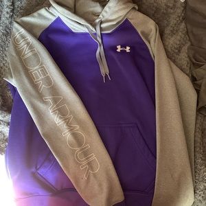 Purple/Grey Under Armour hoodie